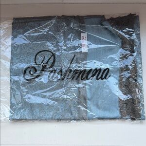 Blue Pashmina Scarf Wrap
